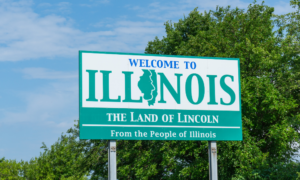 Illinois Land of Lincoln Sign